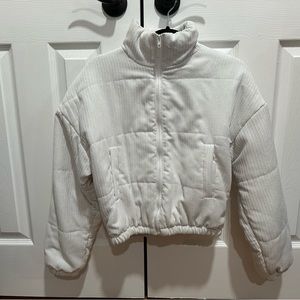 White zipper jacket